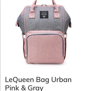 LeQueen Bag Urban Pink & Grey Features